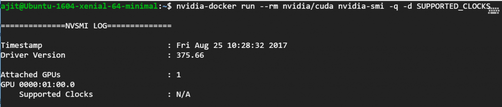 nvidia docker ubuntu 18.04 cuda container