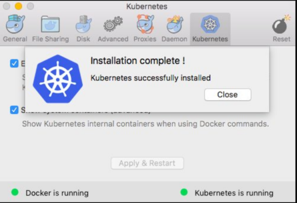 docker for mac kubernetes you must be logged in to the server
