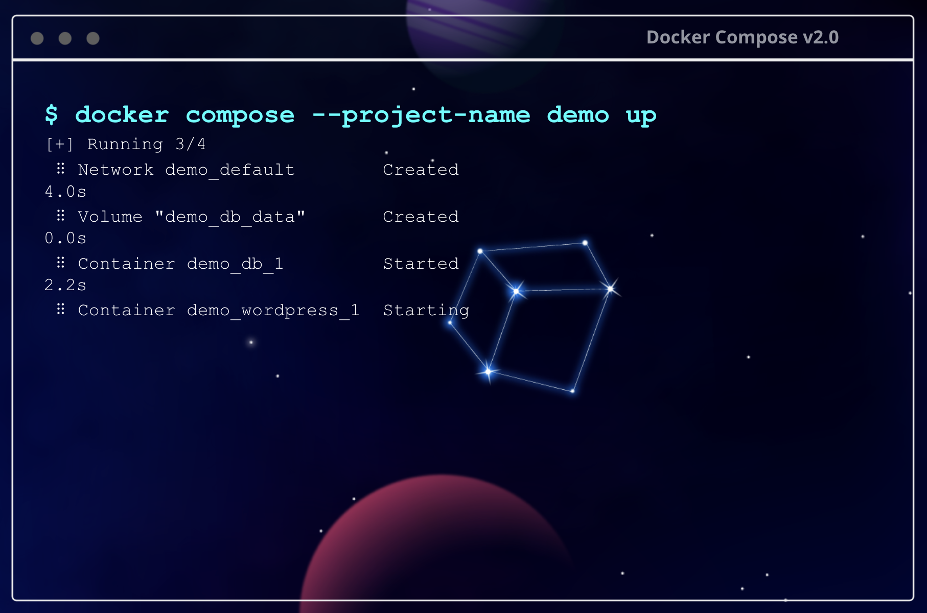 Docker compose up в фоне